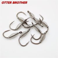 Hook Fly Jig Swivel Barbed Spring Fish 3#-15# High Fishing Explosion Accessories [hot]10pcs/lot Hooks Carbon Hook Steel Carp Fishing