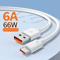 สายชาร์จเร็ว USB Type-C 6A สำหรับ P40 P30 Mate 40 S20สายข้อมูลสีแดงโทรศัพท์มือถือ Quick R