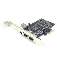 PCI-E 1X IEEE 1394A 4 Port(3+1) Firewire Card Adapter for Desktop PC A06 21 Accessories