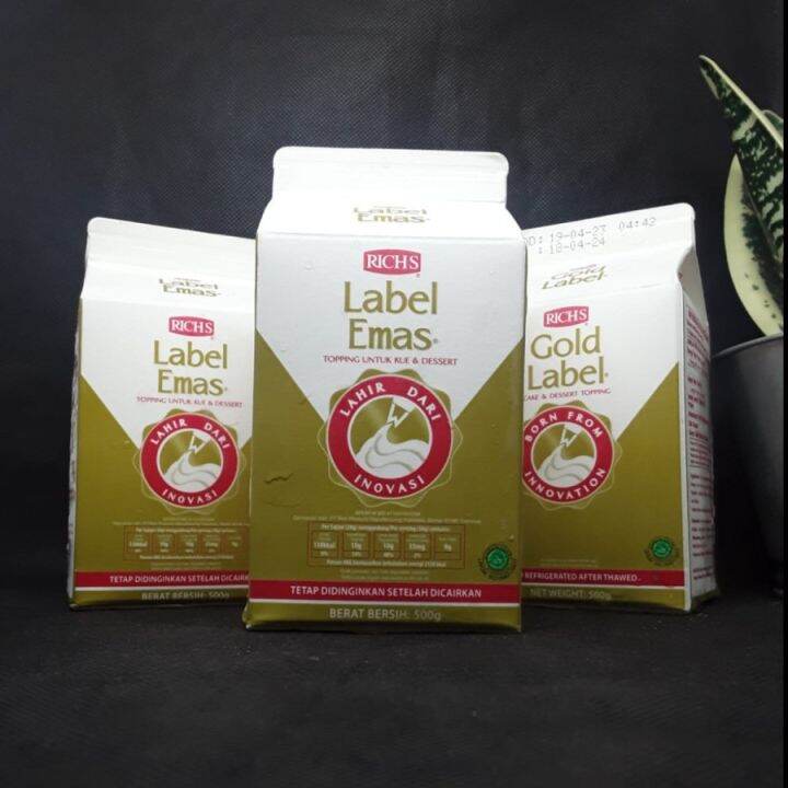 RICH WHIP TOPPING GOLD LABEL 500ML Lazada Indonesia