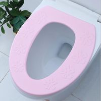 hang qiao shop O-type High Foam EVA Waterproof Toilet Seat Padded Toilet Bowl Washable Bathroom Toilet