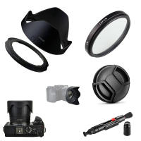 67mm UV filter hood cap cleaning pen adapter ring for Canon PowerShot SX70 sx60 SX50 HS G3X sx530 sx520 camera