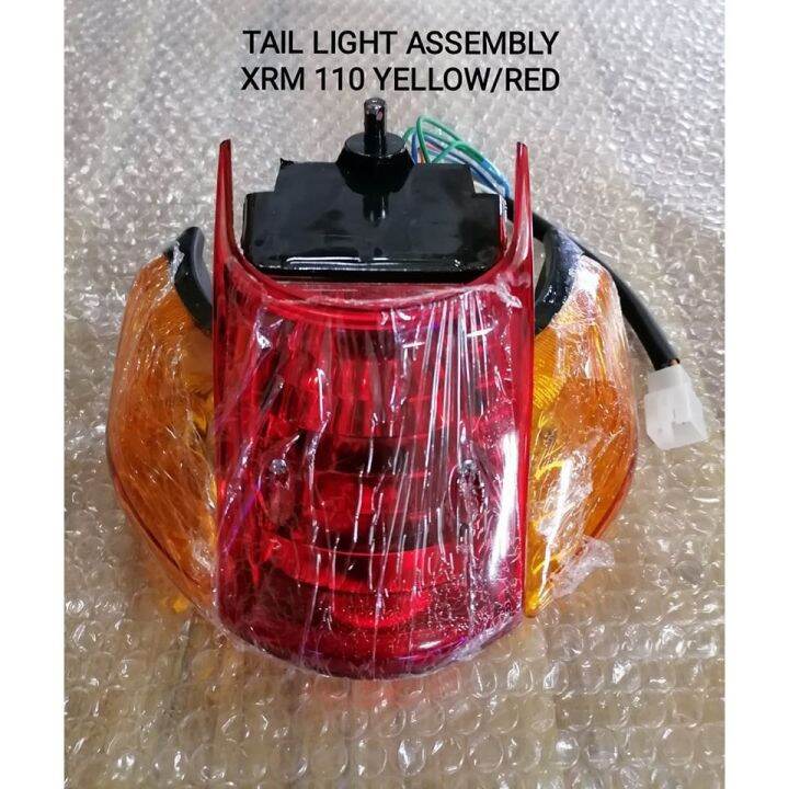 TAIL LIGHT ASSEMBLY XRM 110 RED/YELLOW Lazada PH