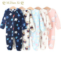 ชุดนอนเด็กสำหรับชายหญิงหนาอบอุ่นชุดนอนฤดูใบไม้ร่วงเด็ก Flannel Onesies Jumpsuits ฤดูหนาวเด็กการ์ตูนผ้าห่ม Sleepwear