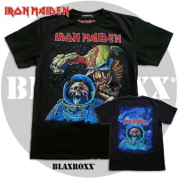 Blaxroxx เสื้อวง ลิขสิทธิ์แท้ Iron Maiden (IRM015) เสื้อยืด เสื้อสกรีนลาย เสื้อวินเทจ