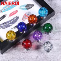 Naierdi 30 Mm Kristal Bola Mebel Knob Pintu Lemari Dapur Lemari Menarik Laci Knobs Kabinet Menangani Lemari Pintu Menangani