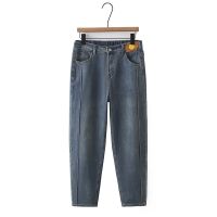 【มีไซส์ใหญ่】Plus Size L-4XL Womens Highly Stretchable Black Blue Jeans Casual Fashion Slim Female Denim Pants