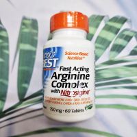 อาร์จีนีน Fast Acting Arginine Complex with Nitrosigine 750 mg 60 Tablets (Doctors Best®)