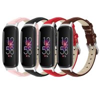 ○❂ Crocodile Leather Bamboo Strap For Fitbit inspire 3 Band Watchband Adjustable Bracelet For Fitbit inspire 3 Strap Correa