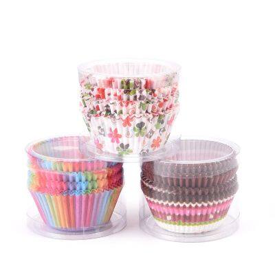 100 Pcs Cake Mould Cups Cupcake Kraft Paper Muffin Cases Kitchen Oven Baking Tool