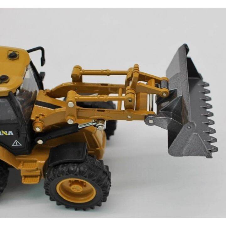 โมเดลรถเหล็ก-backhoe-loader-ตักดิน-รถไถดิน-เหล็กทั้งคัน-huina-scale-1-50-เหมือนของจริง-ของเล่นเพื่อการสะสม