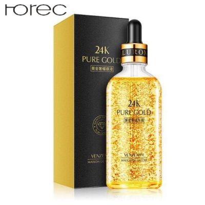 Horec เซรั่มเพียวโกลด์ VENZEN 24K PURE GOLD SERUM 100ml. เซรั่มทองคำบริสุทธิ์ 24k หน้าเนียนกระจ่างใส ด้วยคุณค่าจากทองคำ(มาถึงใน 7 ~ 14 วัน)