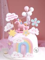 【CW】﹊  Shake The Unicorn Decoration Ornament Boy Dessert Table Happy Brithday