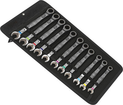 Wera 05020013001 6000 Joker 11 Set 1 Set of ratcheting Combination Wrenches, 11 Pieces Set of 11 Metric in Box Wrenches