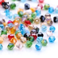 hotx【DT】 3 4 6mm Austrian Bicone Beads for Jewelry Making Diy Accessories Multicolor Faceted Glass Spacer Wholesale