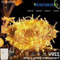 ✢ Led String Fairy Lights Christmas 5M10M20M50M 4Color 8 Modes AC220V/110V Holiday Lighting For Wedding Party Garland Decoration