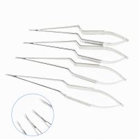 1Pcs Neuro Micro Scissors With Shark Blade Tip Stainless Steel Microscissors Surgical Instruments