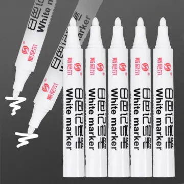 White Marker Pen Alcohol Paint Oily Waterproof Tire Painting Graffiti Pens  White Oily Marker Pen Office School Accessories - Art Markers - AliExpress