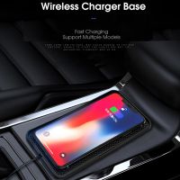 2X Wireless Car Charger,10W Qi Fast Charging Non-Slip Shockproof Silicone Pad Phone Holder Mount for iPhone 12 /12 Pro