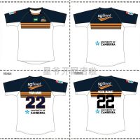 High qual 2022 ACT BRUMBIES Home Rugby football Jersey horse Home take short sleeve shirt