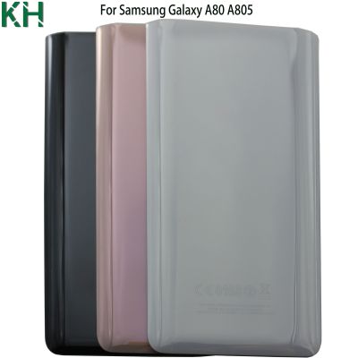 สำหรับ Samsung Galaxy A80 A805ฝาหลังแบตเตอรี่ A80ประตูหลัง3D หน้าจอโทรศัพท์ซองเก็บแบตเตอรีติดใช้แทนกาว LHG3765อะไหล่เปลี่ยน