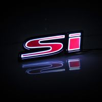 1X Si Logo Car Front Hood Grille Emblem LED Light for Honda CIVIC SPIRIOR Etc