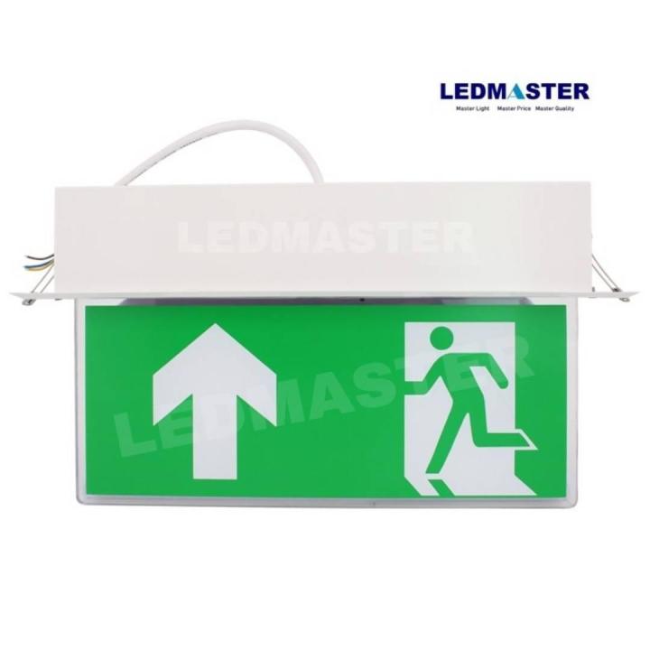 ledmaster-ป้ายไฟฉุกเฉิน-fire-exit-เเบบฝังฝ้า-รูปคนวิ่งทางหนีไฟลูกศรชี้้ขึ้น-ชนิดป้าย-2-หน้า-ป้ายทางหนีไฟ-ป้ายทางออก-ป้ายไฟ-emergency-ป้ายบอกความปลอดภัยสำหรับติดตั้งบริเวณประตูทางออกไปทางหนีไฟเพื่ออพยพ