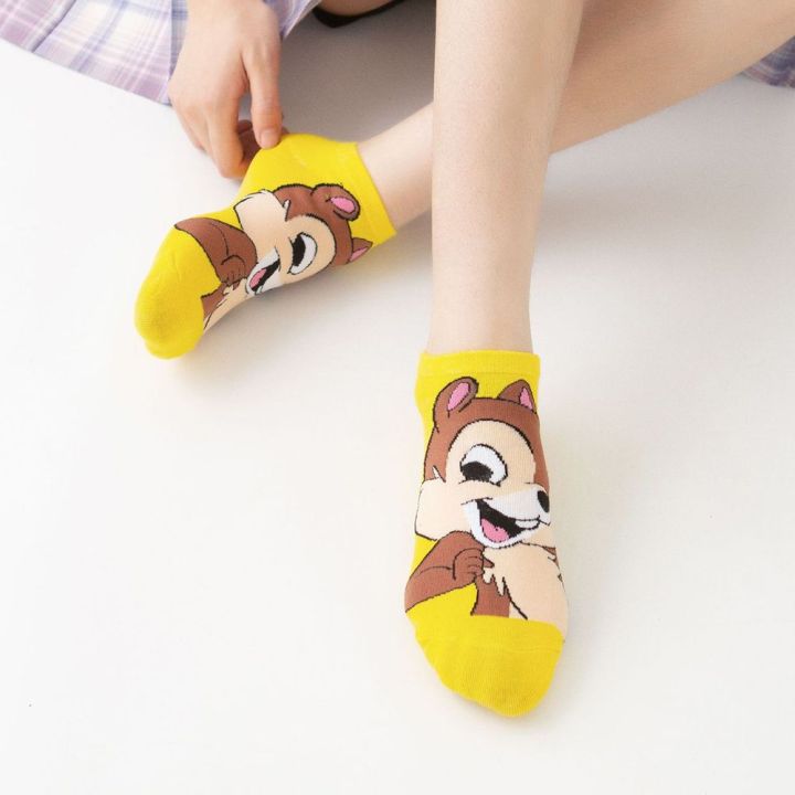 ruyuny-ของขวัญที่น่ารักน่ารักถุงเท้าข้อต่ำแฟชั่นดีไซน์การ์ตูนถุงเท้าผ้าฝ้ายถุงเท้าผู้หญิงสไตล์เกาหลี