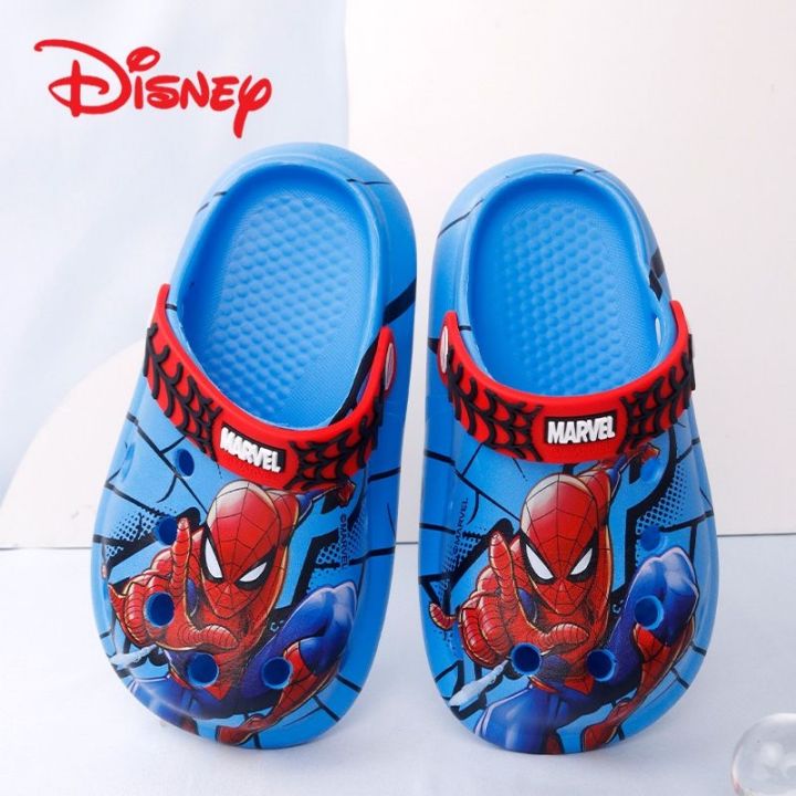 hot-sale-spiderman-slippers-boys-children-beach-hole-shoes-sandals