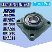 UKF205 UKF206 UKF207 UKF208 UKF209 UKF210 UKF211 ตลับลูกปืนตุ๊กตา BEARING UNITS ขนาดเพลาขึ้นอยู่กับ Adapter Sleeve  ( UK + F = UKF ) โดย Dura Pro