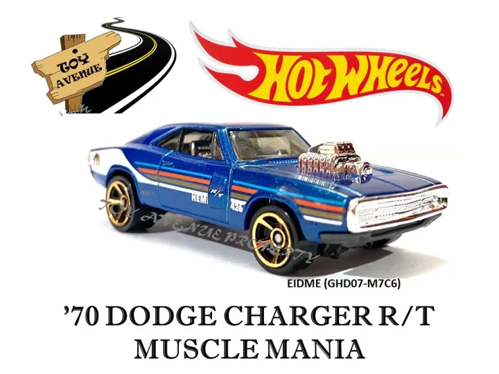 Hot Wheels Die-Cast Vehicle '70 Dodge Charger R/T EIDME-GHD07-M7C6 | Lazada  PH