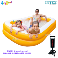 Intex ส่งฟรี สระน้ำ เป่าลม สี่เหลี่ยม แมนดาริน 2.29x1.47x0.46 ม. รุ่น 57181 + ที่สูบลมดับเบิ้ลควิ๊ก วัน