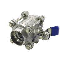 Q61F-16P Stainless Steel 304 Three-piece Socket Welding Ball Valve Heavy Ball Valve 1/2" 3/4" 1"