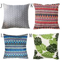 Geometric pillowcase cotton and linen pillow cover sofa decoration