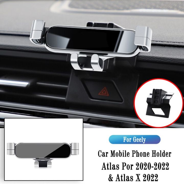 ที่วางโทรศัพท์ในรถสำหรับ-geely-atlas-atlas-x-por-2015-2022ฐานยึดอุปกรณ์นำทางแรงโน้มถ่วงขาตั้ง-gps-คลิประบายอากาศรองรับการหมุนได้