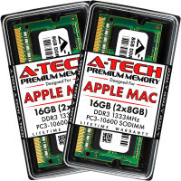 A-Tech 16GB (2x8GB) RAM for Apple MacBook Pro (Early/Late 2011), iMac (Mid 2010 27 inch 4-Core, Mid 2011 21.5/27 inch), Mac Mini (Mid 2011) | DDR3 1333MHz PC3-10600 204-Pin SODIMM Memory Upgrade Kit 16 GB