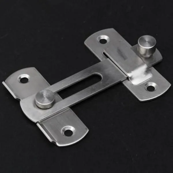 Door Hasp Latch Lock, Stainless Steel Safety Packlock Clasp Thickness 1 ...