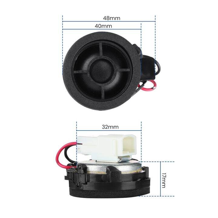 aiyima-ทวีตเตอร์เสียง2ชิ้น1-5นิ้ว40มม-4โอห์ม25วัตต์ฟิล์มผ้าไหมทวีตเตอร์เสียงลำโพงเสียงแหลมนีโอดิเมียมคอยล์เสียง25มม-พร้อมเคสป้องกัน