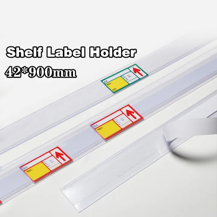PVC Shelf Label Holder Data Strips Clip Price Tag Display Card Strip