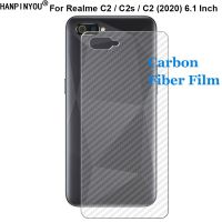 สำหรับ Realme C2 / C2s / C2 2020 6.1 "3D ป้องกันลายนิ้วมือสติกเกอร์คาร์บอนไฟเบอร์ฟิล์มด้านหลังปกป้องหน้าจอด้านหลัง (ไม่ใช่กระจกเทมเปอร์) ปกป้องหน้าจอ S