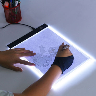 A5แท็บเล็ตการวาดภาพ Pad LED Drawing Pad กล่อง Board Drawing Tracing Tracer Copy Board ตาราง Pad Led Light Pad Copy Board พร้อม Usb