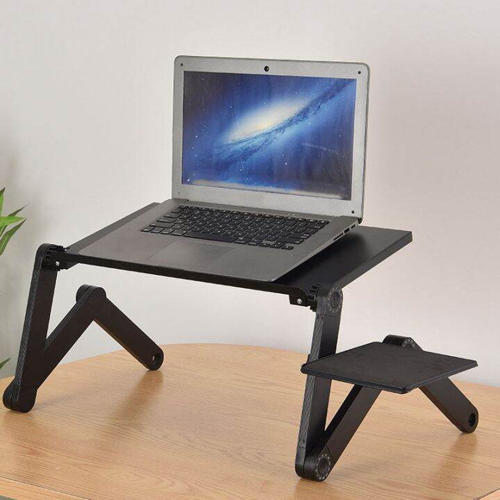 Iron Folding Table Laptop Desk Portable Notebook Stand Foldable
