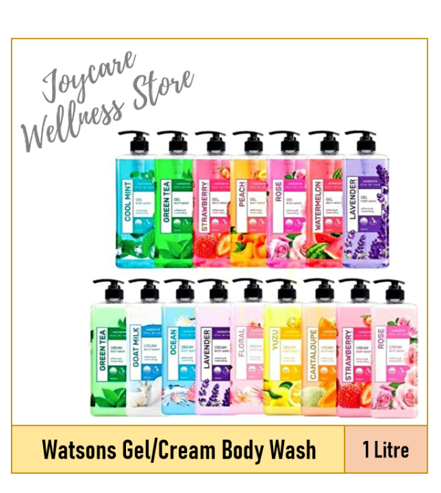 Watsons Gel/Cream Body Wash 1 Litre Lazada