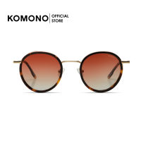 KOMONO Pete White Gold Tortoise Blond Wing แว่นกันแดด