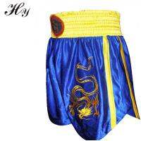 Muay Thai Boxing Shorts Embroidered Dragon Shorts Short Pants Muay Thai Kickboxing Pantalones De Boxeo Men Sanda Gym Shorts