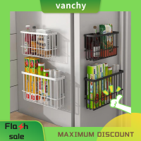 Vanchy Refrigerator Storage Rack Magnet Adsorption Kitchen Accessories Cling Film Condiment Sundries Neatening Storage Desk Organizer