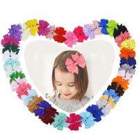 1020Pcs Grosgrain ริบบิ้น3.5นิ้วผม Bows พร้อมคลิปสำหรับสาวคลิปผม Hairpin Barrettes Headwear เด็กอุปกรณ์เสริมผม