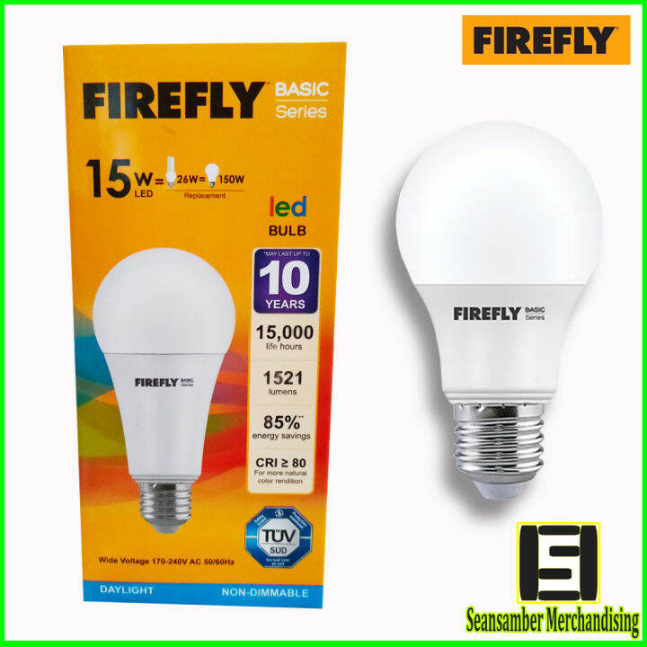 Firefly Basic Series LED Bulb 3W, 5W, 7W, 9W, 11W, 13W and 15W Daylight ...