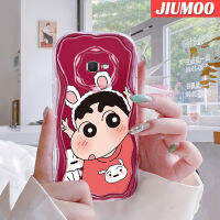 JIUMOO เคสปลอกสำหรับ Samsung J7นายก J7 2 J2,เคสการ์ตูนดินสอสีชินจันขอบเนื้อครีมนิ่มเคสมือถือกันกระแทกแบบใสที่สร้างสรรค์เคสโปร่งใสลายกล้องถ่ายรูปเรียบง่ายป้องกันง่าย