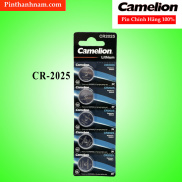 Pin CR2025 Camelion Lithium 3V Vỉ 5 Viên Chính Hãng Dung Lượng Cao